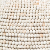 Theta Whitewash Wood Beaded Pendant Light - Ornate Home