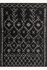 Thetford Black Berber Shag Rug - Clearance - Ornate Home