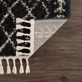 Thetford Black Berber Shag Rug - Clearance - Ornate Home