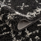 Thetford Black Berber Shag Rug - Clearance - Ornate Home