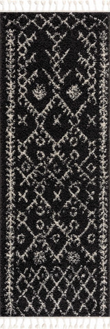 Thetford Black Berber Shag Rug - Clearance - Ornate Home