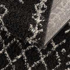 Thetford Black Berber Shag Rug - Clearance - Ornate Home
