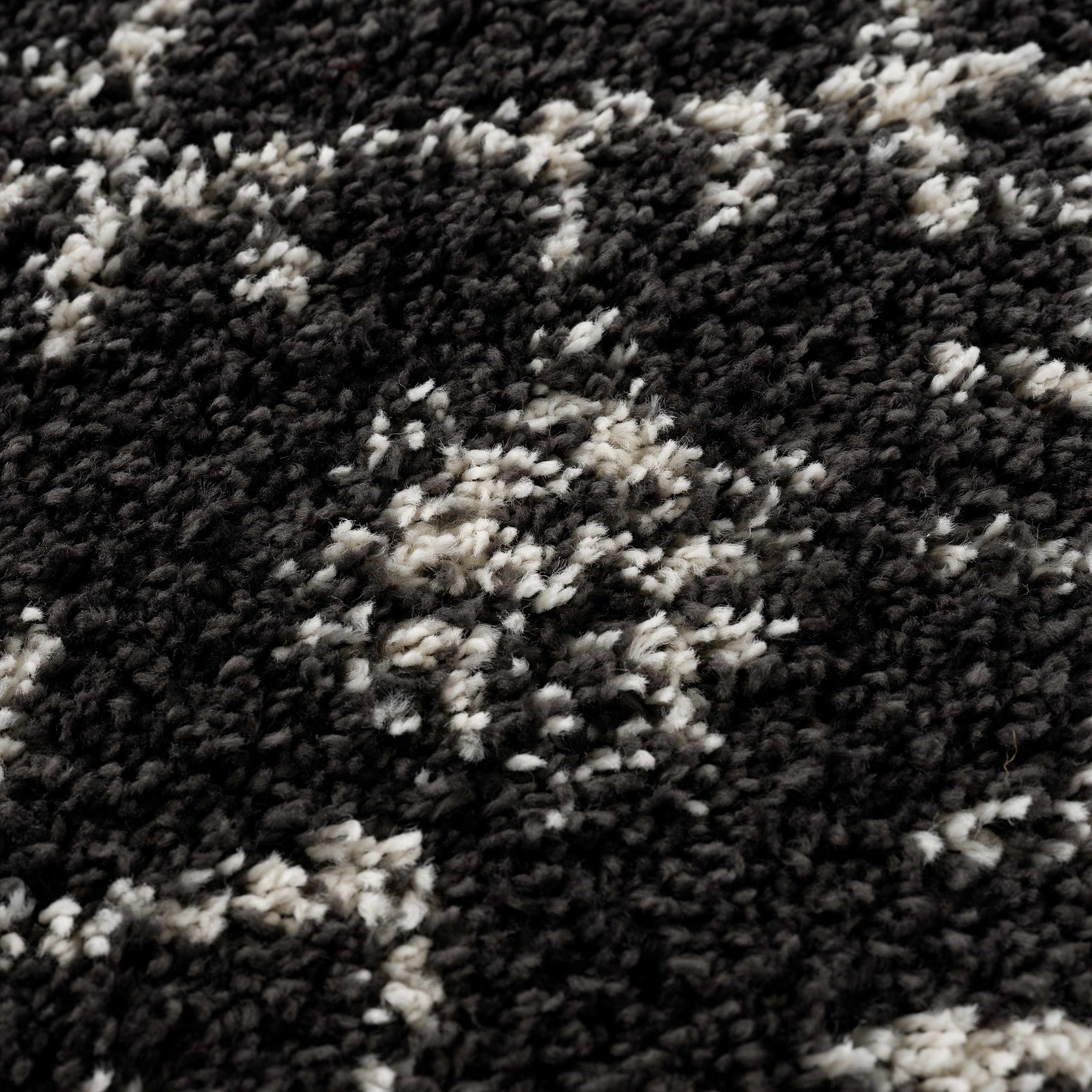 Thetford Black Berber Shag Rug - Clearance - Ornate Home
