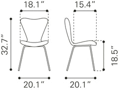 Thibideaux Ivory Dining Chair (Set of 2) - Ornate Home