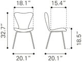 Thibideaux Light Gray Dining Chair (Set of 2) - Ornate Home