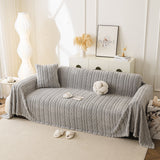 Thick Cozy 3D Cable Sofa Throw Cover, Plush Jacquard Warm Fleece Throw Blanket - Ornate Home