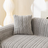 Thick Cozy 3D Cable Sofa Throw Cover, Plush Jacquard Warm Fleece Throw Blanket - Ornate Home