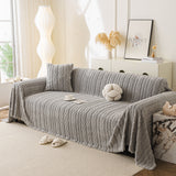 Thick Cozy 3D Cable Sofa Throw Cover, Plush Jacquard Warm Fleece Throw Blanket - Ornate Home