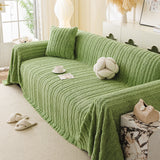 Thick Cozy 3D Cable Sofa Throw Cover, Plush Jacquard Warm Fleece Throw Blanket - Ornate Home
