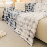Thick Faux Fur Couch Cover Fluffy Fuzzy Warm Washable Furniture Protector for Kids Pets - Ornate Home