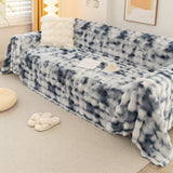 Thick Faux Fur Couch Cover Fluffy Fuzzy Warm Washable Furniture Protector for Kids Pets - Ornate Home