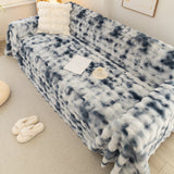 Thick Faux Fur Couch Cover Fluffy Fuzzy Warm Washable Furniture Protector for Kids Pets - Ornate Home