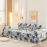 Thick Faux Fur Couch Cover Fluffy Fuzzy Warm Washable Furniture Protector for Kids Pets - Ornate Home