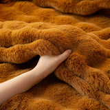 Thick Faux Fur Sofa Cover Fluffy Plush Warm Sofa Slipcover Furniture Protector for Couch Bed - Ornate Home