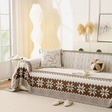 Thick Jacquard Couch Cover for Sectional Sofas, Cozy Washable Sofa Cover Throw Blanket - Ornate Home