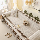 Thick Jacquard Couch Cover for Sectional Sofas, Cozy Washable Sofa Cover Throw Blanket - Ornate Home