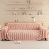 Thick Plush Faux Fur Couch Cover Blanket Warm Fuzzy Blanket Couch Protector for Winter - Ornate Home