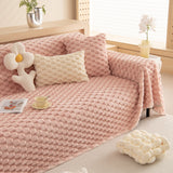 Thick Plush Faux Fur Couch Cover Blanket Warm Fuzzy Blanket Couch Protector for Winter - Ornate Home