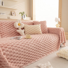 Thick Plush Faux Fur Couch Cover Blanket Warm Fuzzy Blanket Couch Protector for Winter - Ornate Home