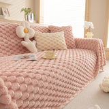 Thick Plush Faux Fur Couch Cover Blanket Warm Fuzzy Blanket Couch Protector for Winter - Ornate Home