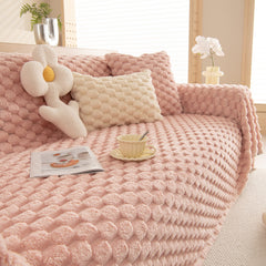 Thick Plush Faux Fur Couch Cover Blanket Warm Fuzzy Blanket Couch Protector for Winter - Ornate Home