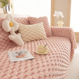 Thick Plush Faux Fur Couch Cover Blanket Warm Fuzzy Blanket Couch Protector for Winter - Ornate Home