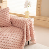 Thick Plush Faux Fur Couch Cover Blanket Warm Fuzzy Blanket Couch Protector for Winter - Ornate Home