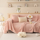 Thick Plush Faux Fur Couch Cover Blanket Warm Fuzzy Blanket Couch Protector for Winter - Ornate Home
