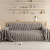 Thick Plush Faux Fur Couch Cover Blanket Warm Fuzzy Blanket Couch Protector for Winter - Ornate Home