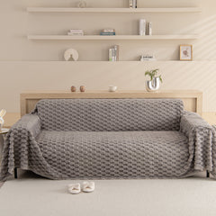 Thick Plush Faux Fur Couch Cover Blanket Warm Fuzzy Blanket Couch Protector for Winter - Ornate Home