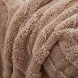 Thick Plush Jacquard Velvet Throw Blanket on Sofa, Sofa Slipcovers and Sectional Sofa Covers - Ornate Home