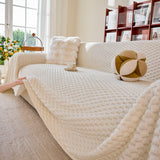 Thick Plush Non-Slip Sofa Throw Cover, Warm Soft Faux Fur Couch Protector for Winter - Ornate Home