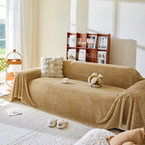 Thick Plush Non-Slip Sofa Throw Cover, Warm Soft Faux Fur Couch Protector for Winter - Ornate Home