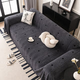 Thick Plush Sofa Cover Throw for Couch, 3D Textured Herringbone Washable Slipcover - Ornate Home