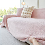 Thick Sherpa Fleece Sofa Protector Cover Stylish Durable Slipcovers for Couches and Chairs - Ornate Home
