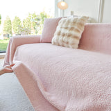 Thick Sherpa Fleece Sofa Protector Cover Stylish Durable Slipcovers for Couches and Chairs - Ornate Home