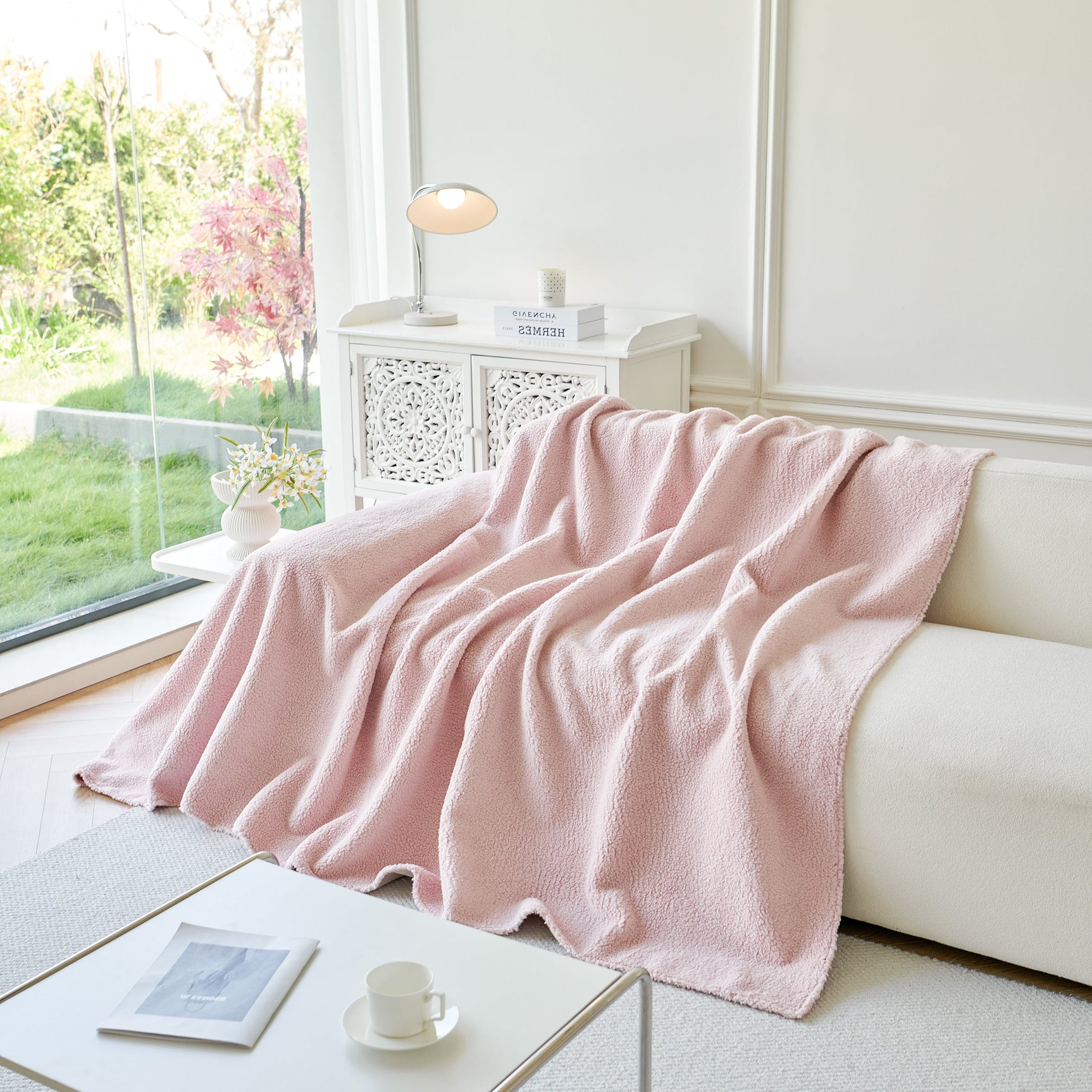 Thick Sherpa Fleece Sofa Protector Cover Stylish Durable Slipcovers for Couches and Chairs - Ornate Home