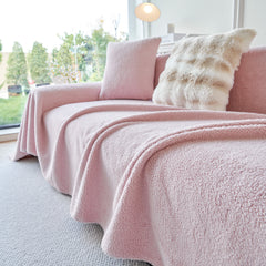 Thick Sherpa Fleece Sofa Protector Cover Stylish Durable Slipcovers for Couches and Chairs - Ornate Home