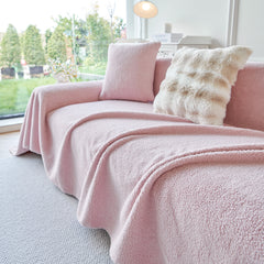 Thick Sherpa Fleece Sofa Protector Cover Stylish Durable Slipcovers for Couches and Chairs - Ornate Home