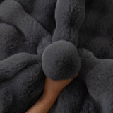 Thick Sofa Cushion Solid Color Faux Fur Fluffy Sofa Cushion Non-Slip Couch Covers - Ornate Home