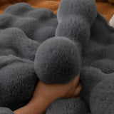 Thick Sofa Cushion Solid Color Faux Fur Fluffy Sofa Cushion Non-Slip Couch Covers - Ornate Home