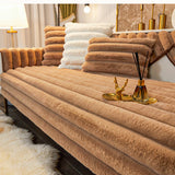 Thicken Faux Fur Rabbit Plush Sofa Cover Non-slip Slipcover Seat European Couch Cover Sofa Towel for Living Room Decor - Ornate Home