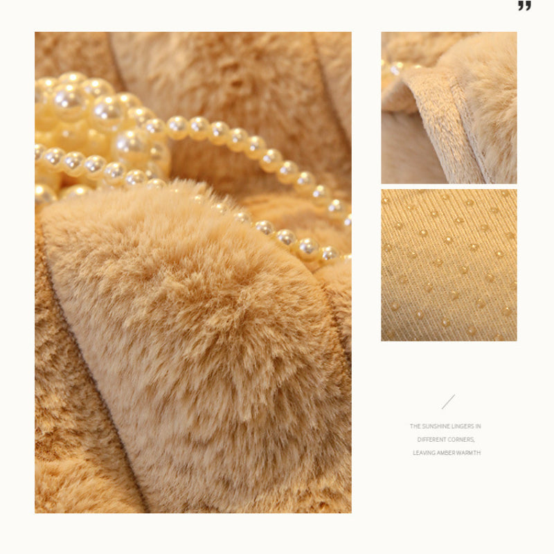 Thicken Faux Fur Rabbit Plush Sofa Cover Non-slip Slipcover Seat European Couch Cover Sofa Towel for Living Room Decor - Ornate Home