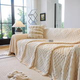 Thickened 3D Plush Premium Living Spaces Couch Covers Soft and Warm Couch Protector Blanket - Ornate Home