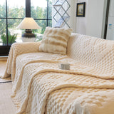 Thickened 3D Plush Premium Living Spaces Couch Covers Soft and Warm Couch Protector Blanket - Ornate Home