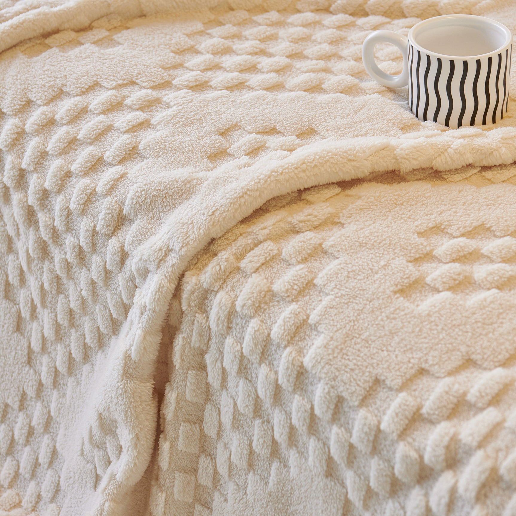 Thickened 3D Plush Premium Living Spaces Couch Covers Soft and Warm Couch Protector Blanket - Ornate Home