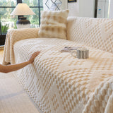 Thickened 3D Plush Premium Living Spaces Couch Covers Soft and Warm Couch Protector Blanket - Ornate Home