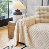 Thickened 3D Plush Premium Living Spaces Couch Covers Soft and Warm Couch Protector Blanket - Ornate Home