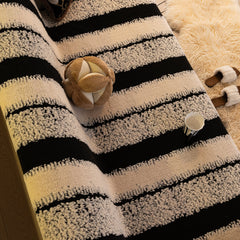 Thickened Coral Fleece Sofa Throw Cover Slipcover Warm Jacquard Cozy Couch Cover Blankets - Ornate Home