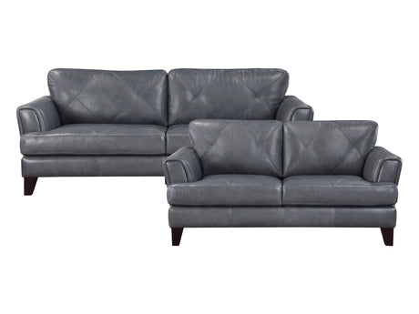 Thierry Burnish Gray Sofa & Loveseat - Ornate Home